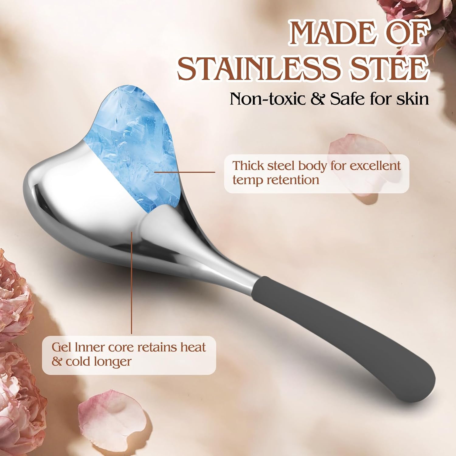 Cryo Sticks Facial Massage Tool Cooling Gua Sha Roller for Women Face Skin Care Routine - 9