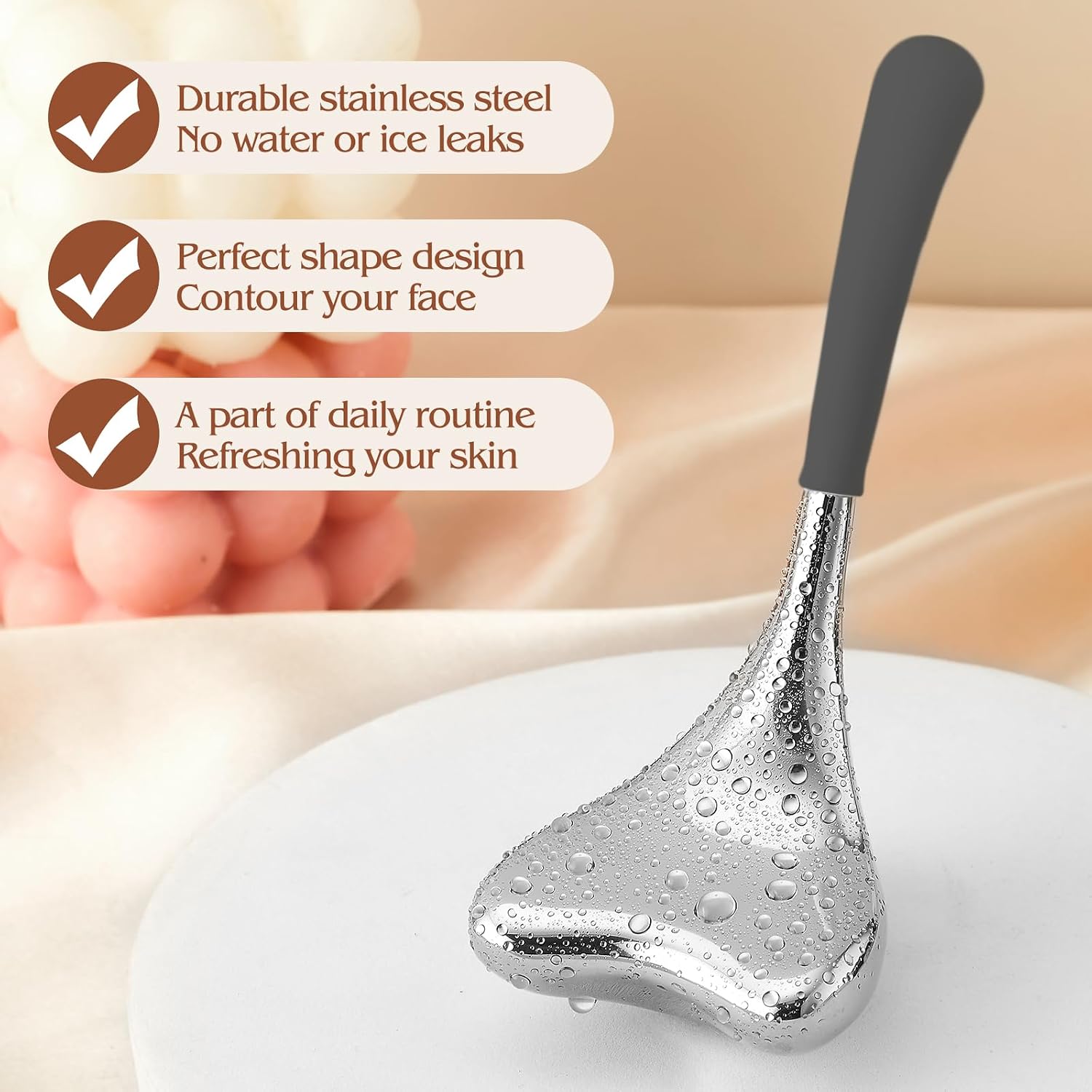 Cryo Sticks Facial Massage Tool Cooling Gua Sha Roller for Women Face Skin Care Routine - 8