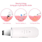 Ultrasonic Skin Spatula Deep Pore Cleaner and Blackhead Remover for Face Daily Skincare