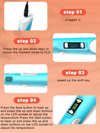 3D Printing Pen with LED Display Adjustable Temperature for Kids Creative Art and DIY Drawing