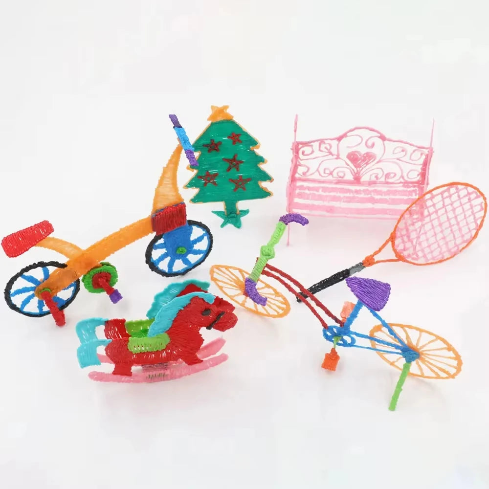 3D Printing Pen with LED Display Adjustable Temperature for Kids Creative Art and DIY Drawing - 16