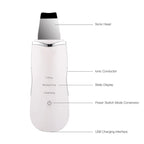Ultrasonic Skin Spatula Deep Pore Cleaner and Blackhead Remover for Face Daily Skincare