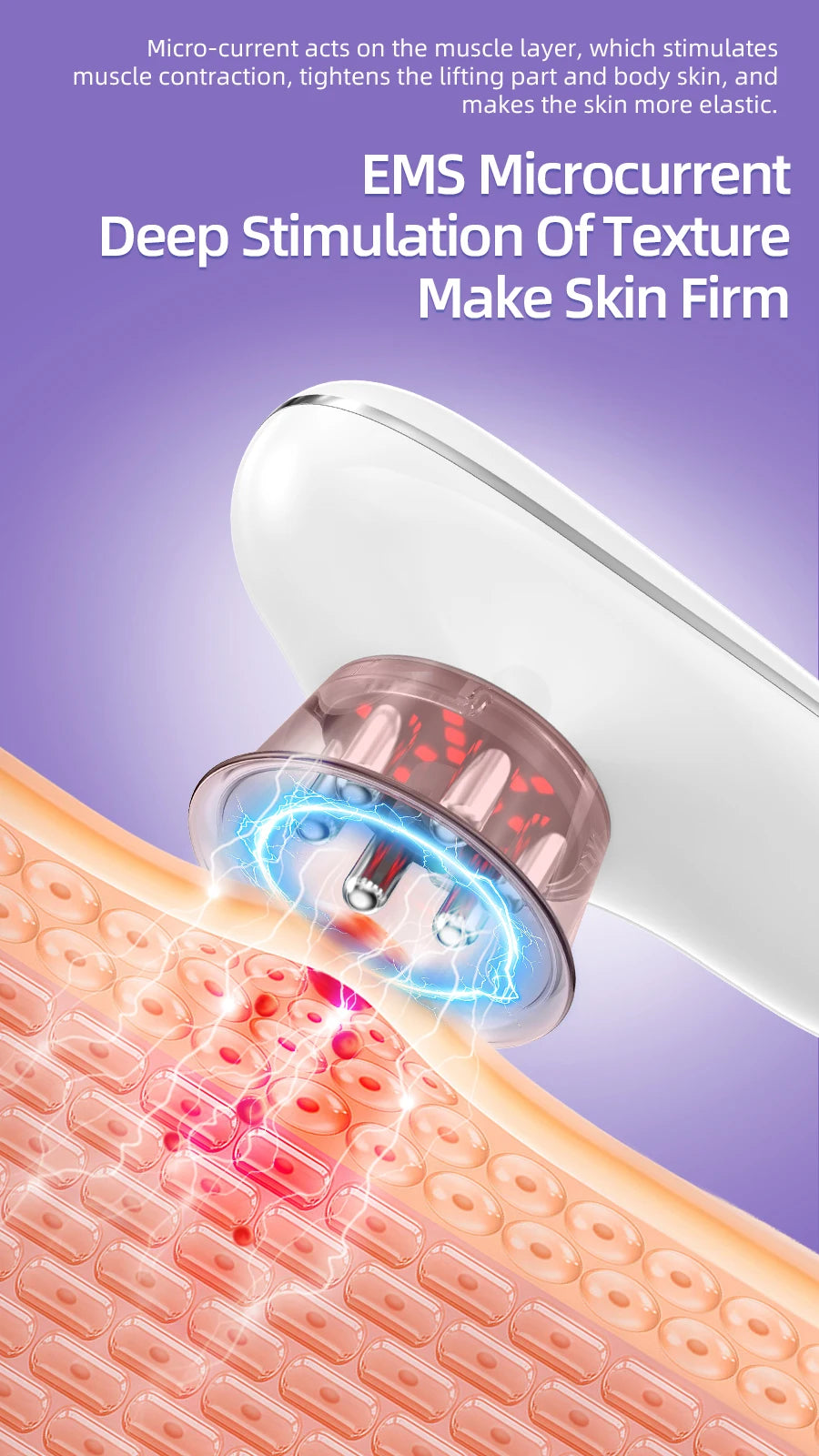 Body Sculpting Machine Cellulite Remover Skin Tightener for Home Use and Travel