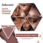 Matte Bronzer Powder Long Lasting Contour Makeup for Face Sculpting and Defined Finish