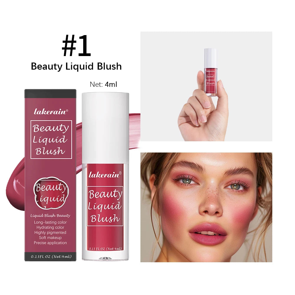 Beauty Liquid Blush Highly Pigmented Long Lasting Tint for Everyday Face Makeup