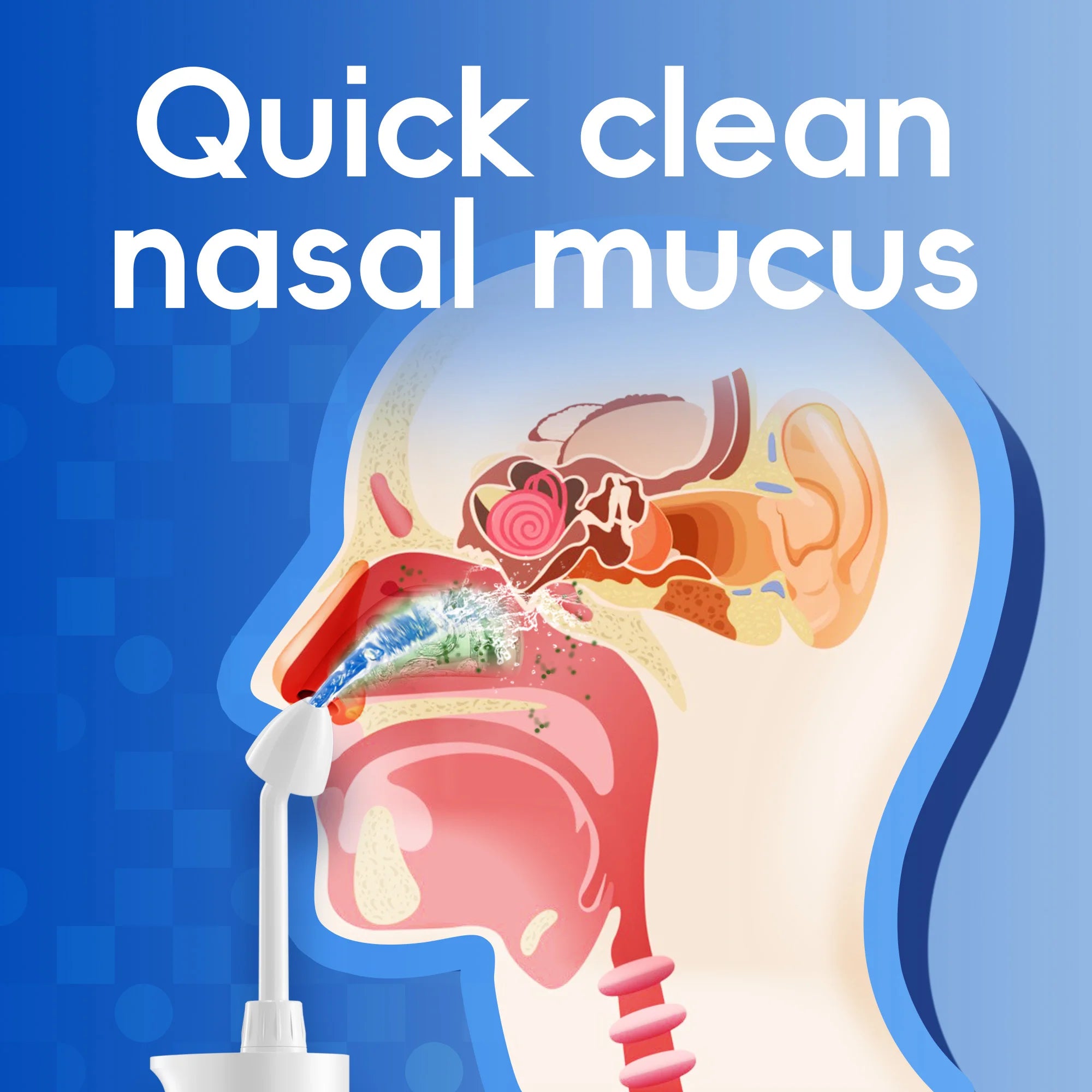 Electric Nasal Irrigator Portable Sinus Rinse Bottle for Adults at Home or Travel - 5
