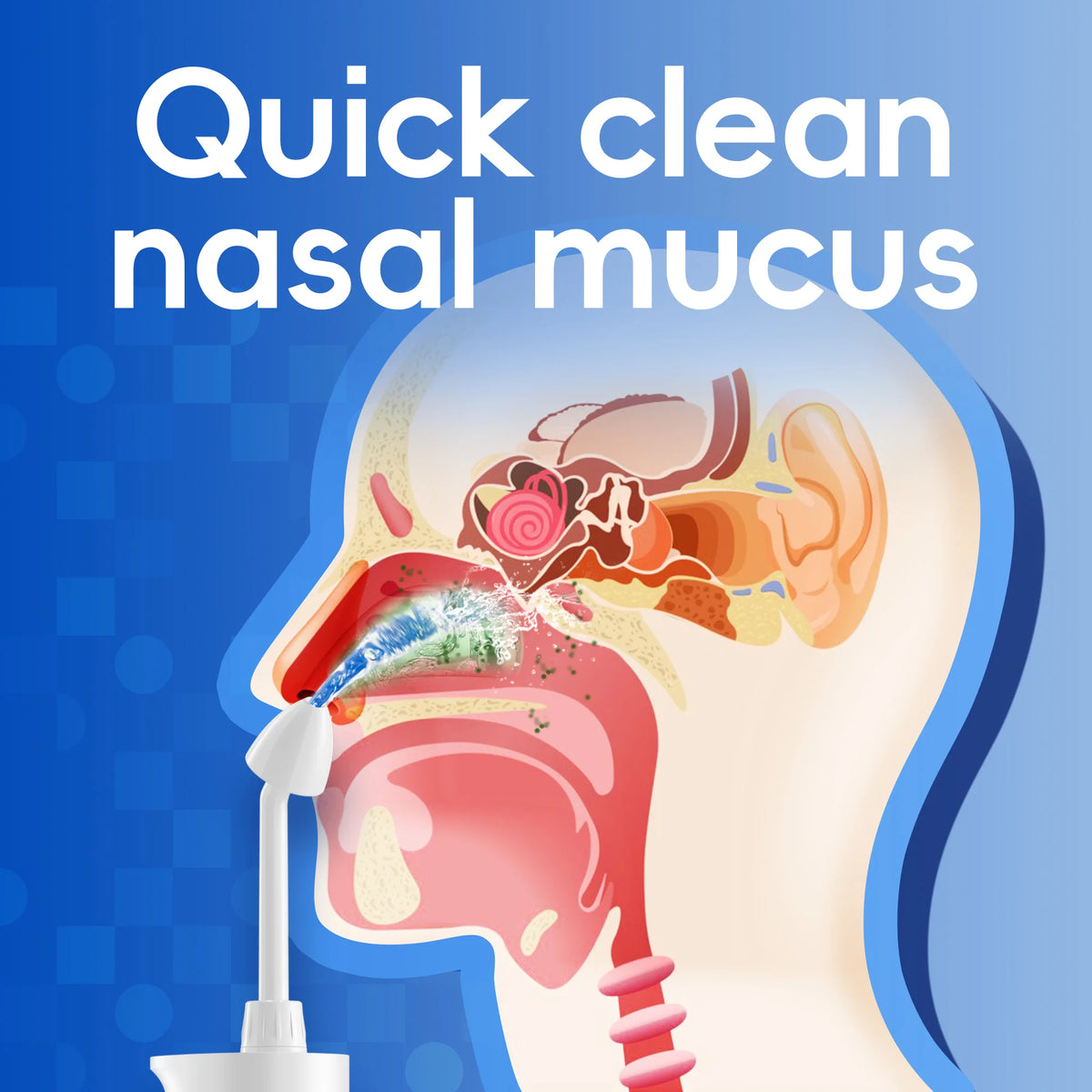 Electric Nasal Irrigator Portable Sinus Rinse Bottle for Adults at Home or Travel