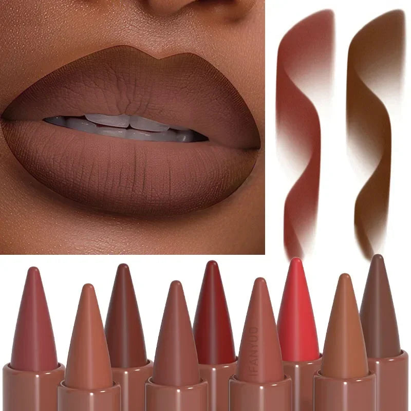 Matte Lip Liner Velvet Lipstick Waterproof Long Lasting Makeup for Daily Use and Special Events - 1