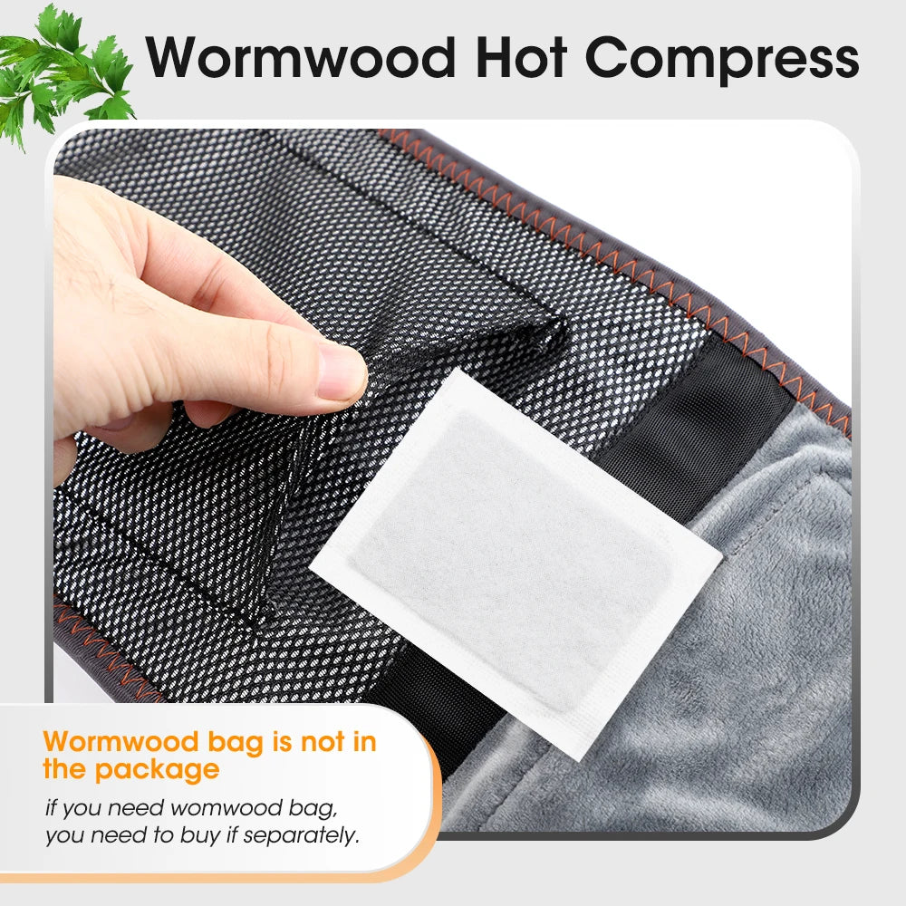 Cordless Heated Waist Massager with Red Light Therapy Vibration Support for Home Relaxation - 10