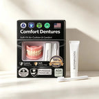 Moldable Silicone Denture Set Natural Ivory False Teeth for Instant Smile Improvement