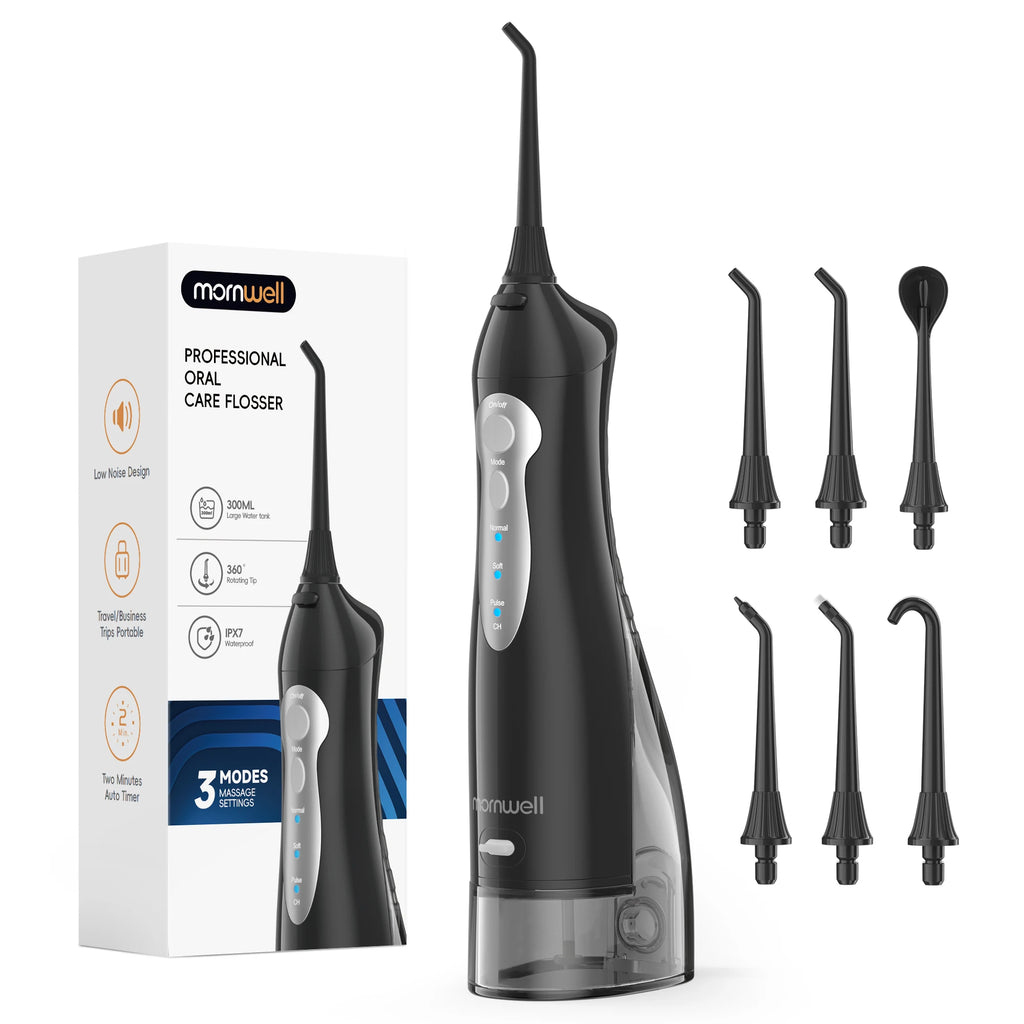 Water Flosser Portable Oral Irrigator Rechargeable Jet for Deep Teeth Cleaning