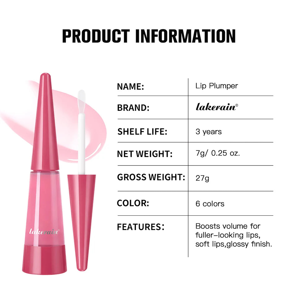 Lip Plumper Serum Deep Hydration High Shine Gloss for Fuller Looking Lips Daily Beauty Routine