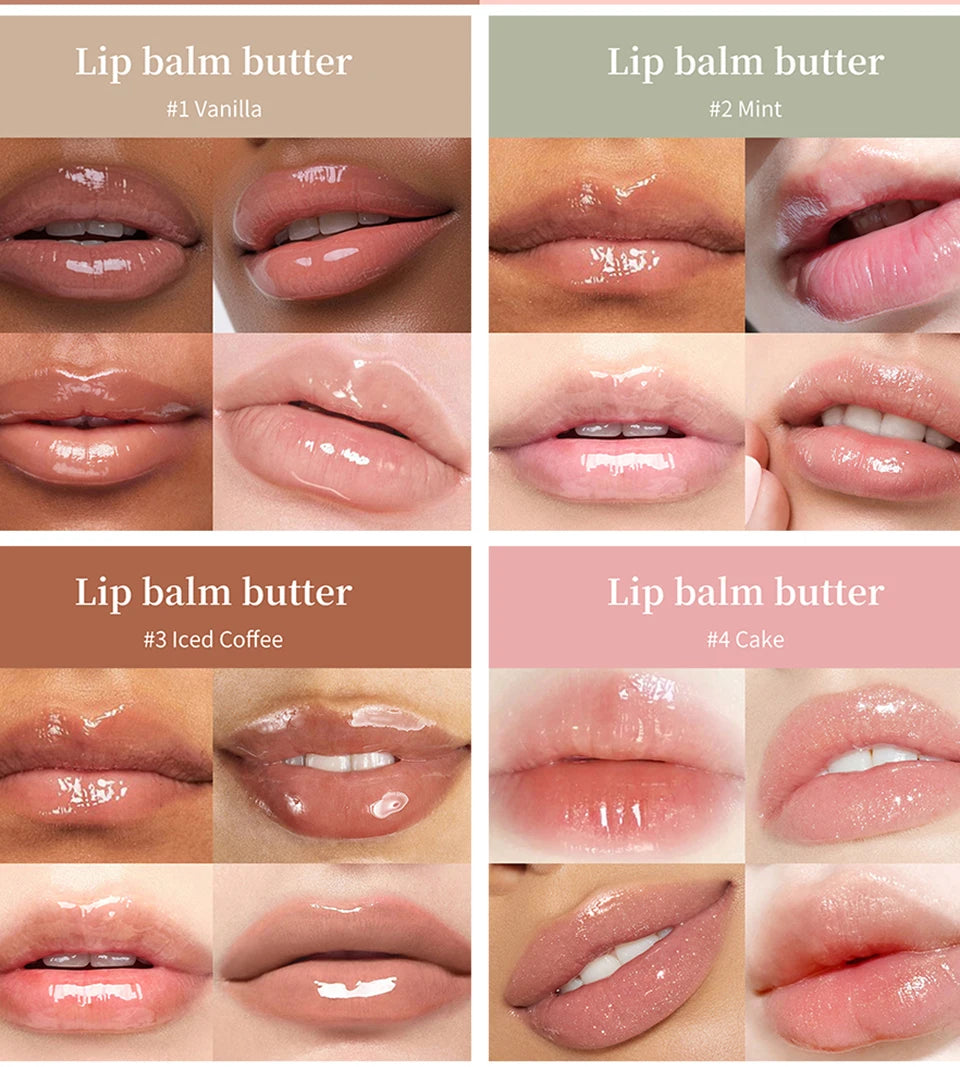 Lip Balm Butter Moisturizing Lip Gloss for Daily Hydration and Shiny Smooth Lips