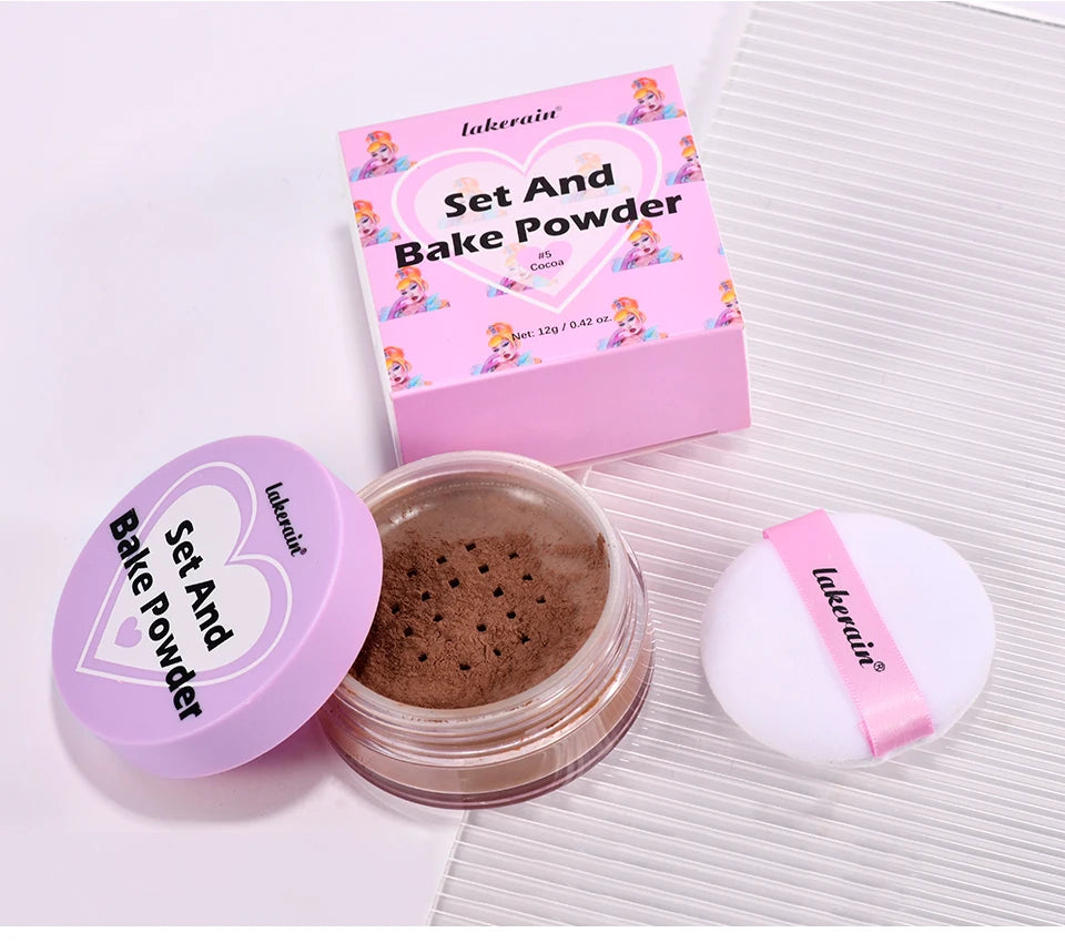 Loose Baking Setting Powder Oil Control Matte Finish for Women for Daily Makeup Routine