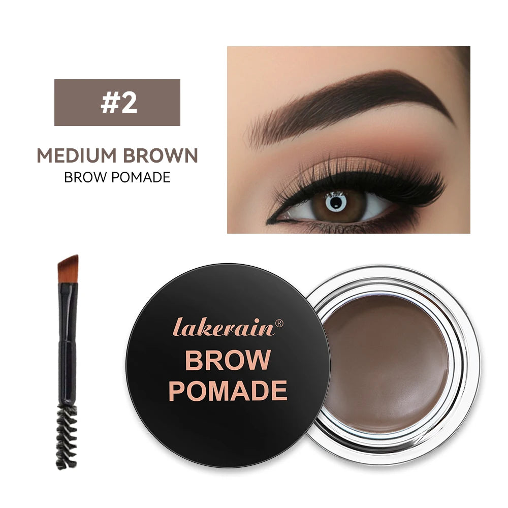 Brow Pomade Long Lasting Waterproof Eyebrow Cream for Defined Natural Brows and Daily Makeup