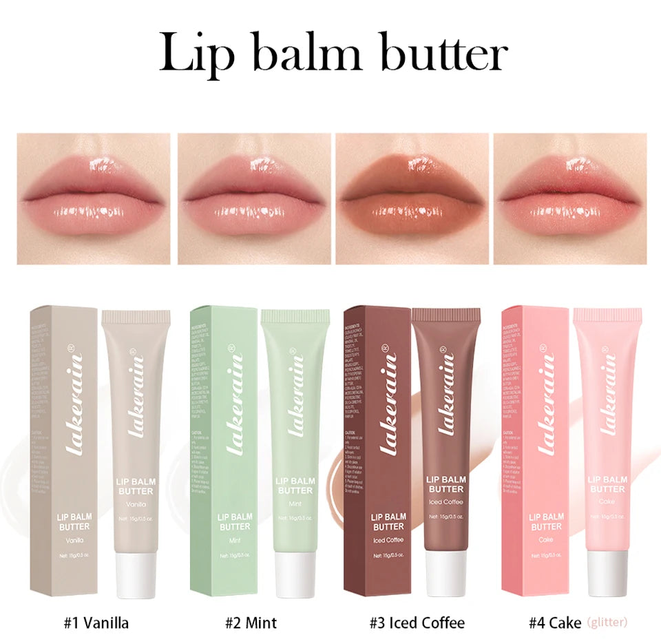 Lip Balm Butter Moisturizing Lip Gloss for Daily Hydration and Shiny Smooth Lips