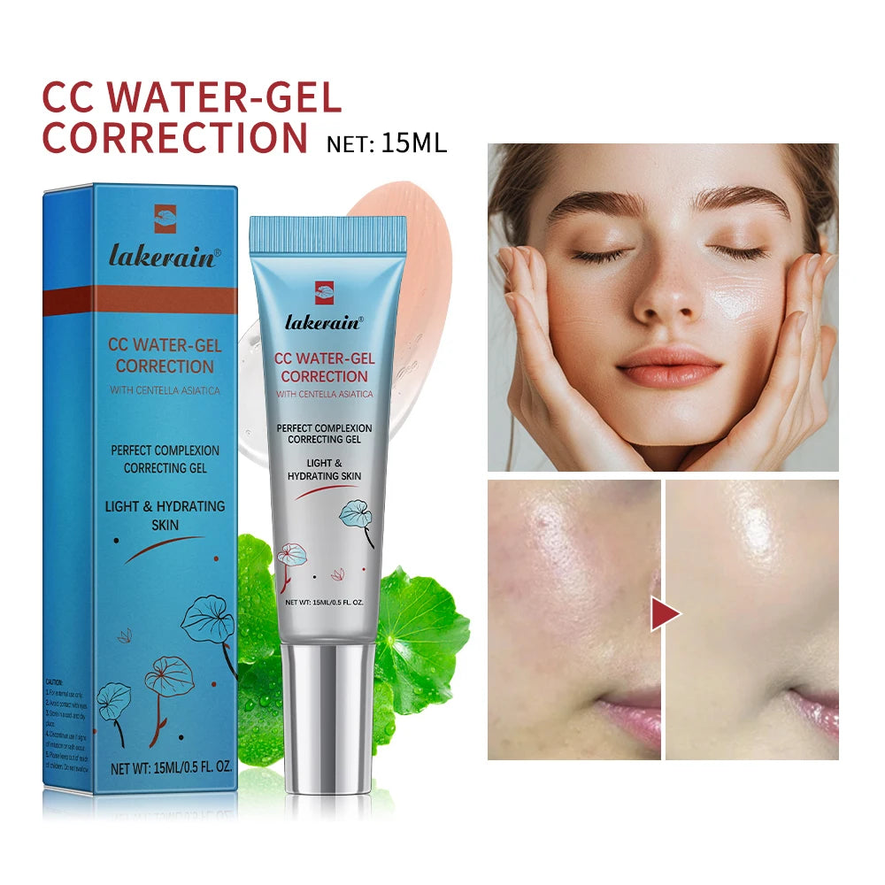 CC Water Gel Correction Cream Hydrating Foundation for Natural Glow and Daily Face Makeup