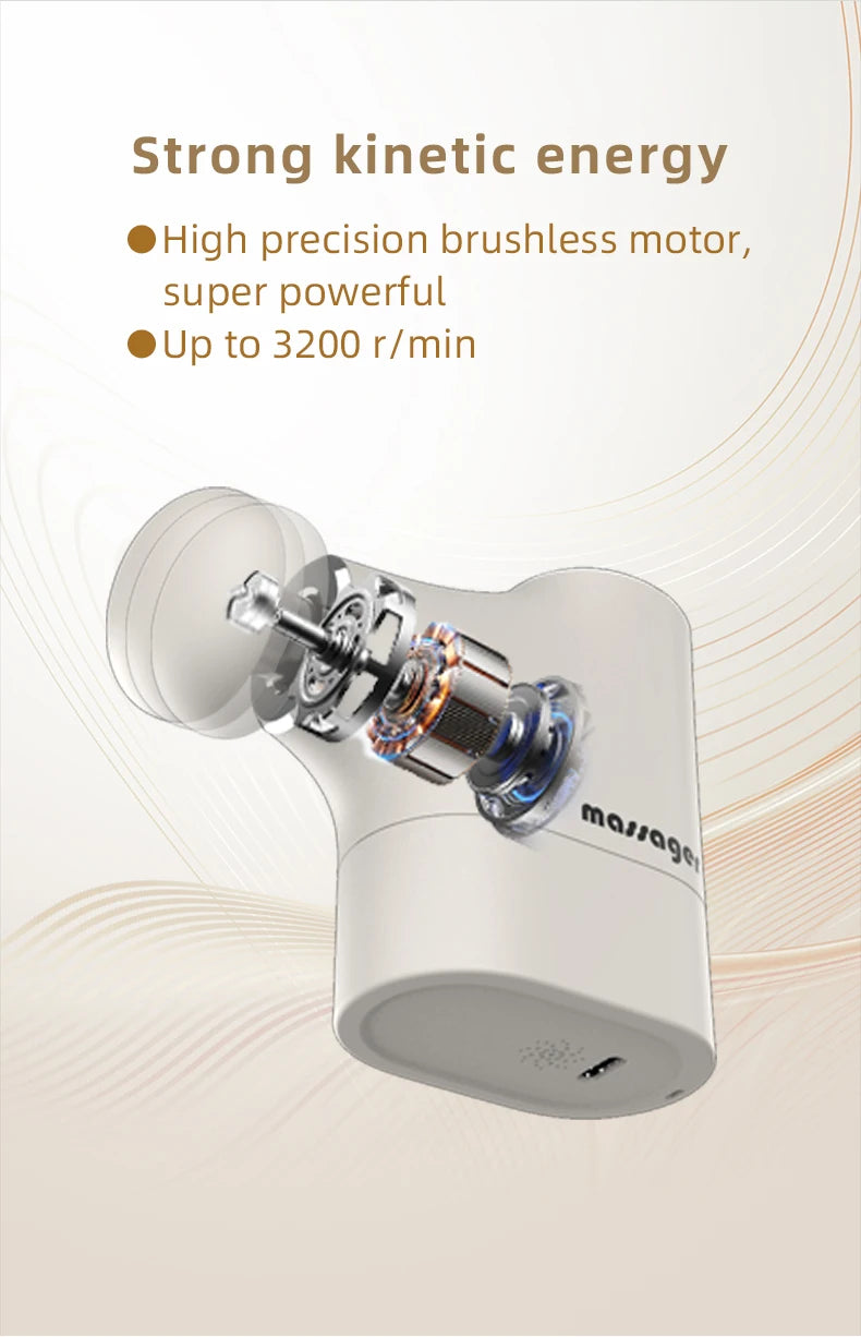 Mini Massage Gun Deep Tissue Percussion Massager for Muscle Recovery at Home and Office