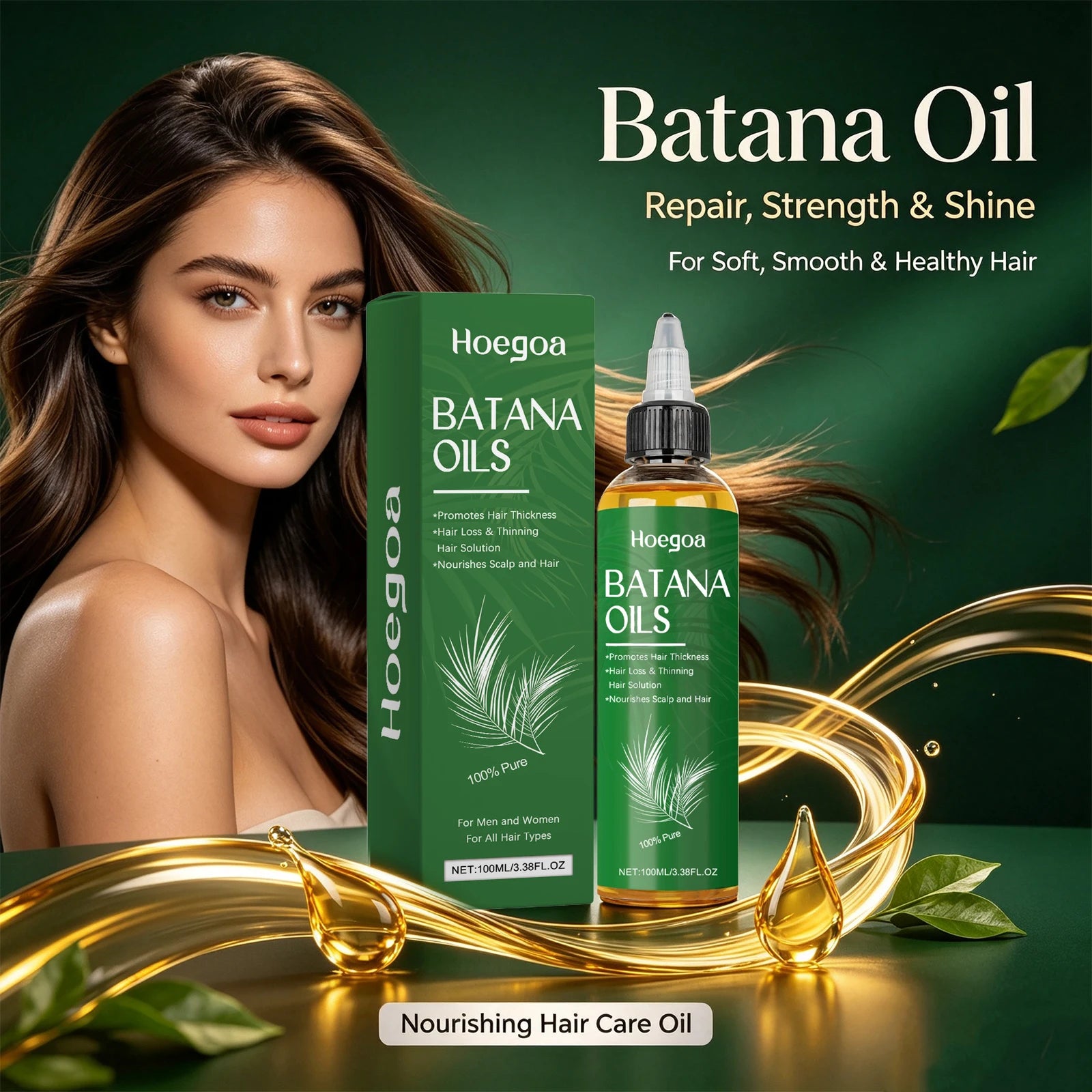 Pure Batana Oil for Hair Roots Strengthening and Anti Frizz for Unisex Daily Hair Care Routine - 4