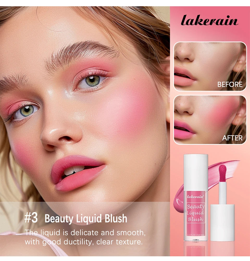 Beauty Liquid Blush Highly Pigmented Long Lasting Tint for Everyday Face Makeup