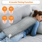 Electric Heating Pad 9 Heat Levels Digital Display for Back Pain Relief at Home Office