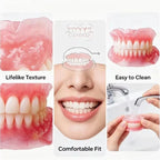 Handmade Silicone Dentures Realistic Simulation Teeth for Daily Wear and Natural Looking Smile