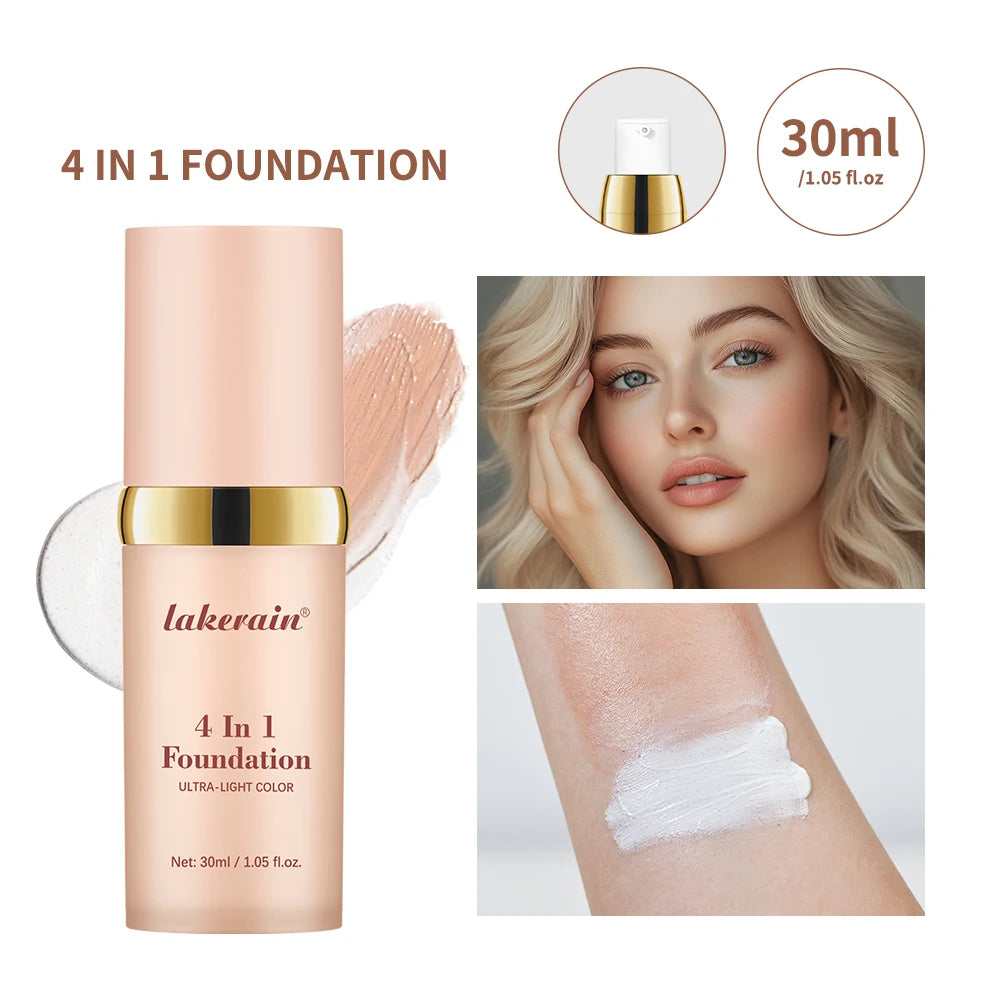 Color Changing Foundation Moisturizing Sun Protection for Women Makeup Daily Routine