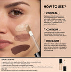 Multi Use Sculpting Concealer Full Coverage Makeup for Women and Daily Face Routine
