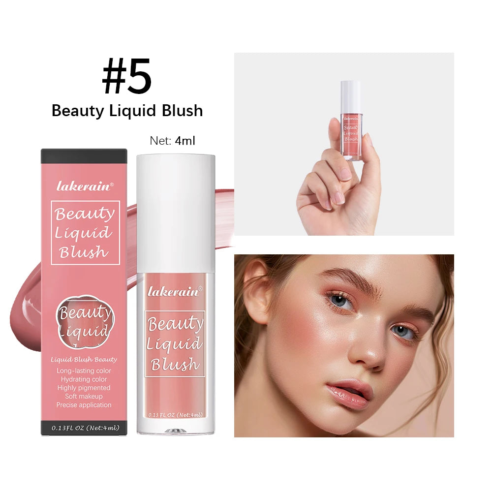 Beauty Liquid Blush Highly Pigmented Long Lasting Tint for Everyday Face Makeup