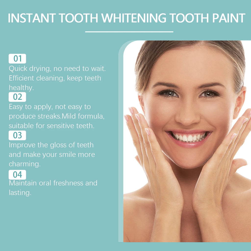 Teeth Whitening Paint Remove Dental Stains for Brighter Smile at Home