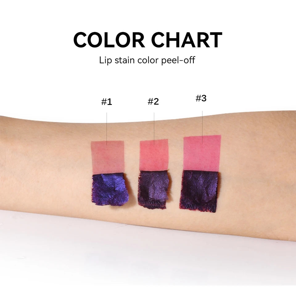 Peel Off Lip Stain Waterproof Matte Lipstick Long Lasting Tint for Women Daily Wear