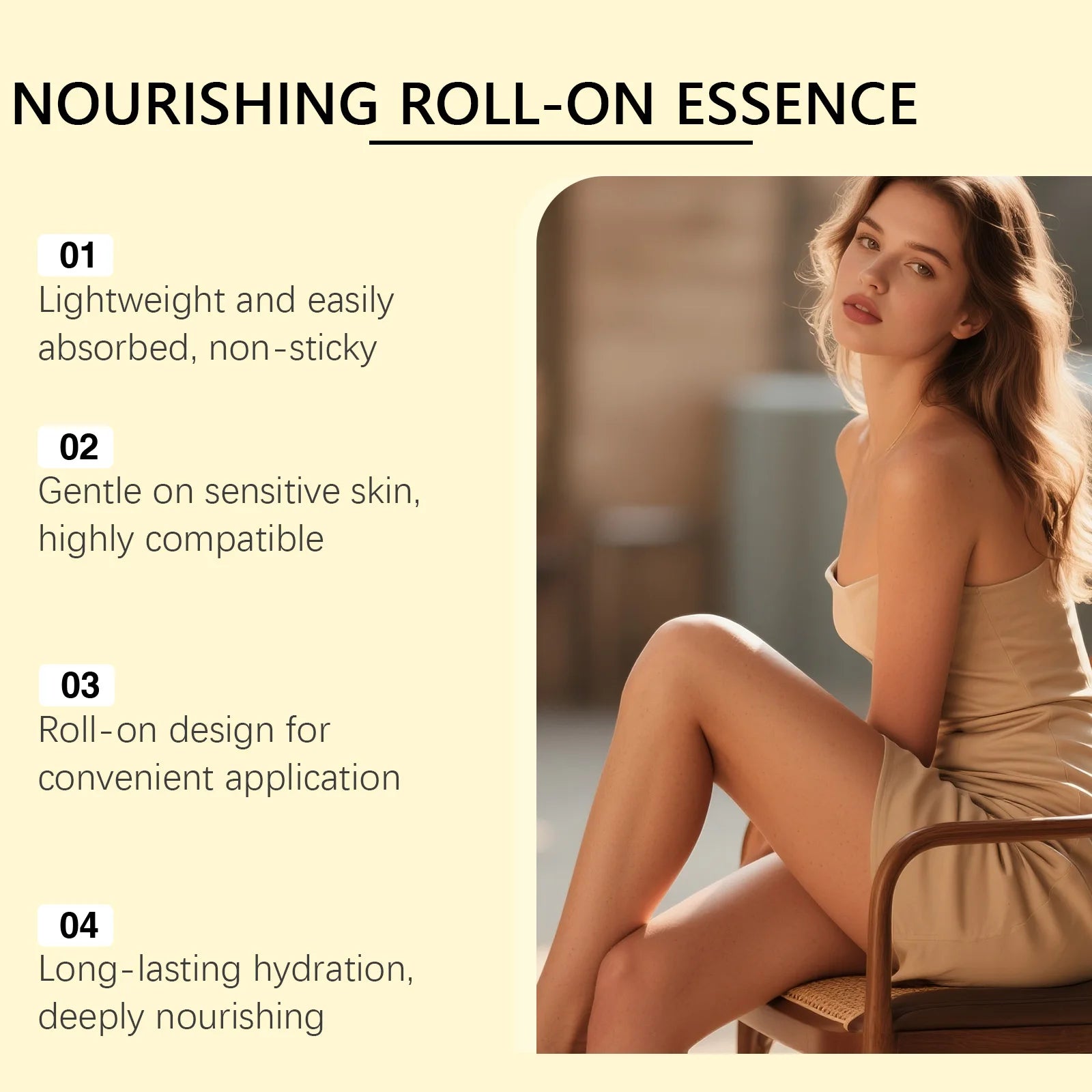 Cyperus Rotundus Roll On Essence Soothing Skin Repair for Women After Hair Removal Routine - 10