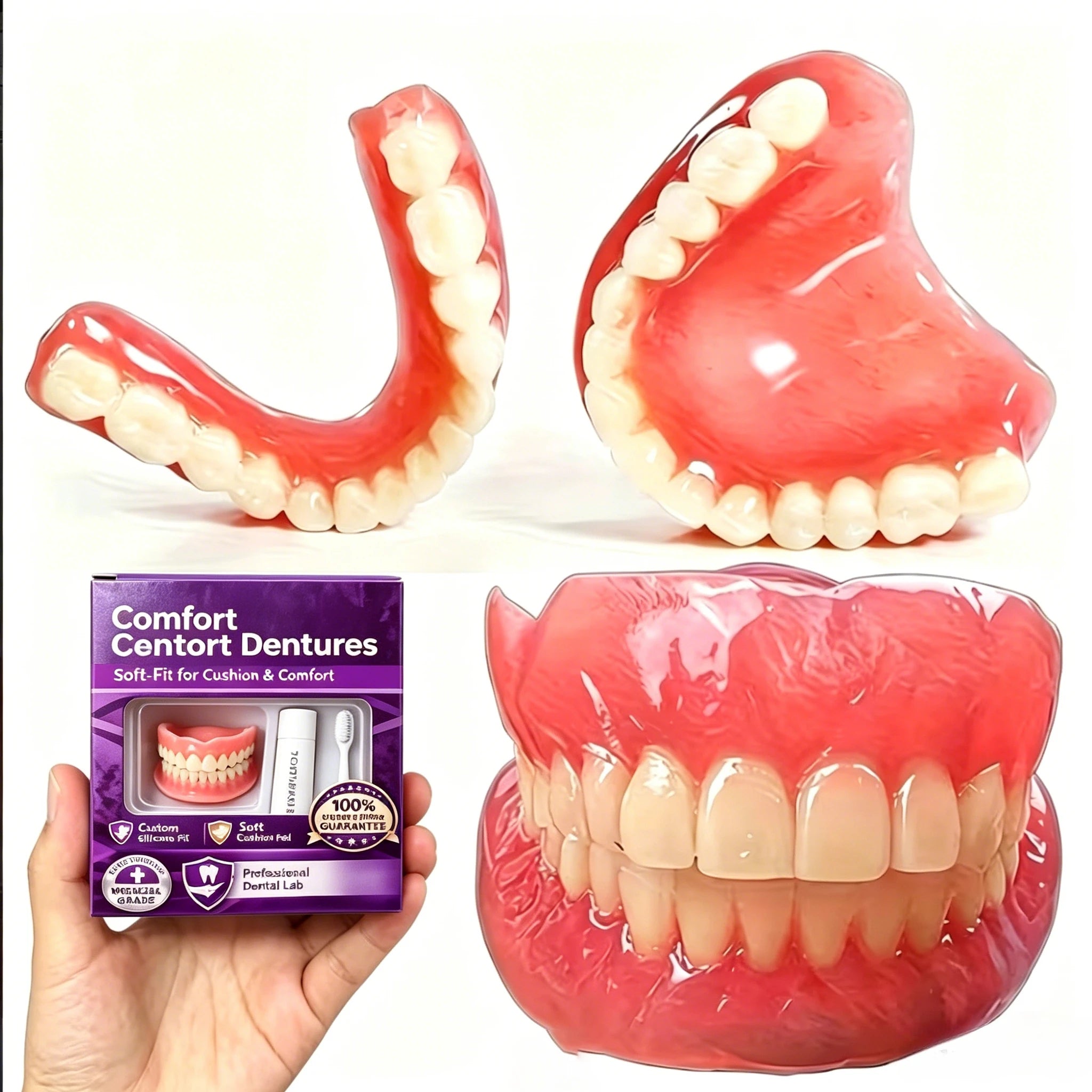 Natural Silicone Dentures Instant Smile Teeth Cosmetic Accessories for Adults Oral Beauty - 6
