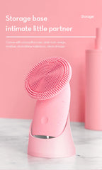 Electric Facial Cleansing Brush Sonic Vibration Scrubber for deep pore cleaning at home