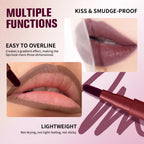 Lip Contour Stain Pen Long Lasting Waterproof Makeup for Daily Beauty and Travel