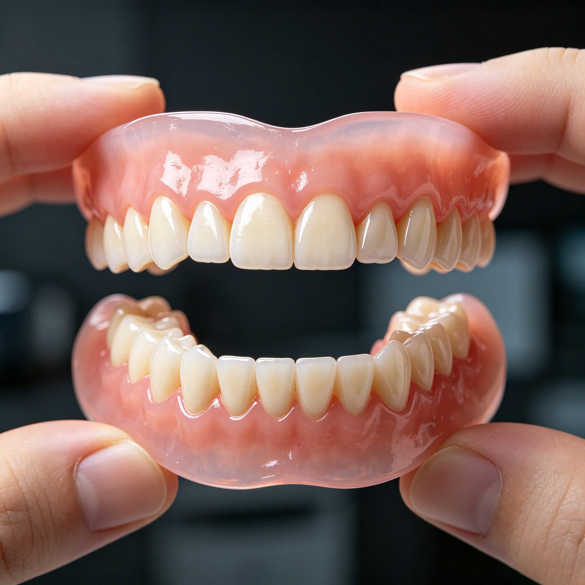 Natural Dentures Silicone Fake Teeth Comfortable Braces for Men and Women for Daily Confidence