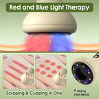 Electric Cupping Massager Scraping Tool Heated Meridian Device for Body Relaxation