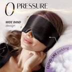 Silk Sleep Mask Blackout Eye Cover Adjustable Soft Sleeping Aid for Women Traveling and Naps