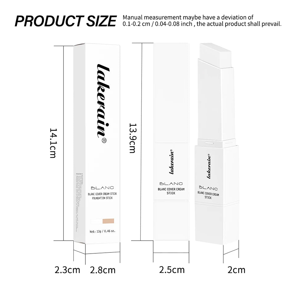 Blanc Cover Cream Stick Hydrating Foundation and Concealer for Daily Makeup Application - 17