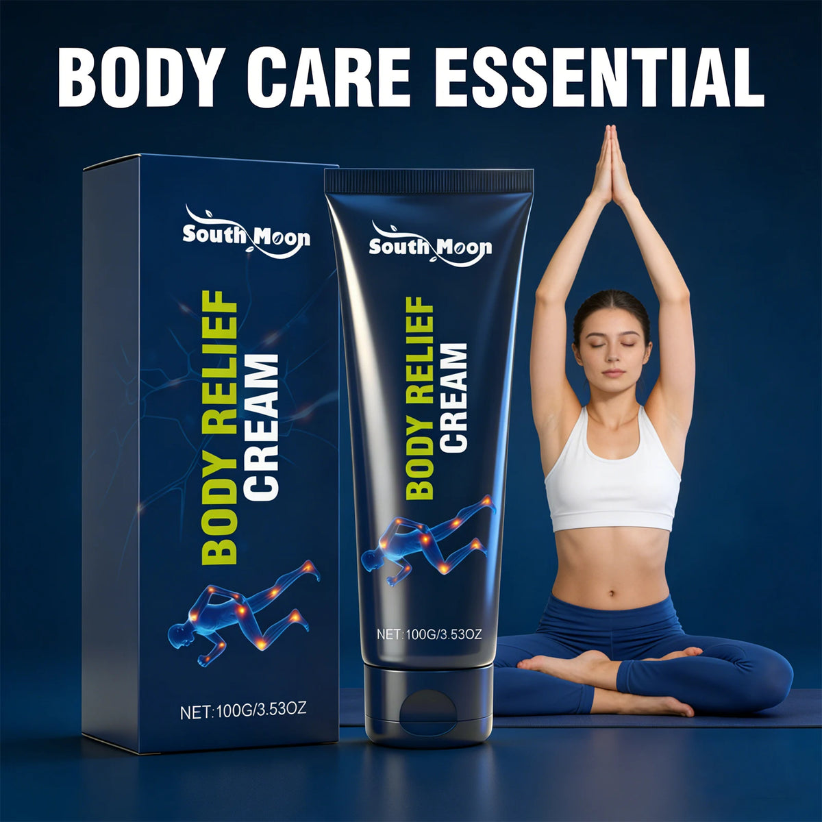 Body Relief Cream Joint Care Muscle Soothing for Active Adults After Daily Exercise