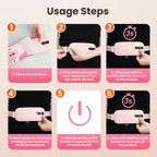 Menstrual Heating Pad Portable Vibration Massage Belt for Women at Home or Office