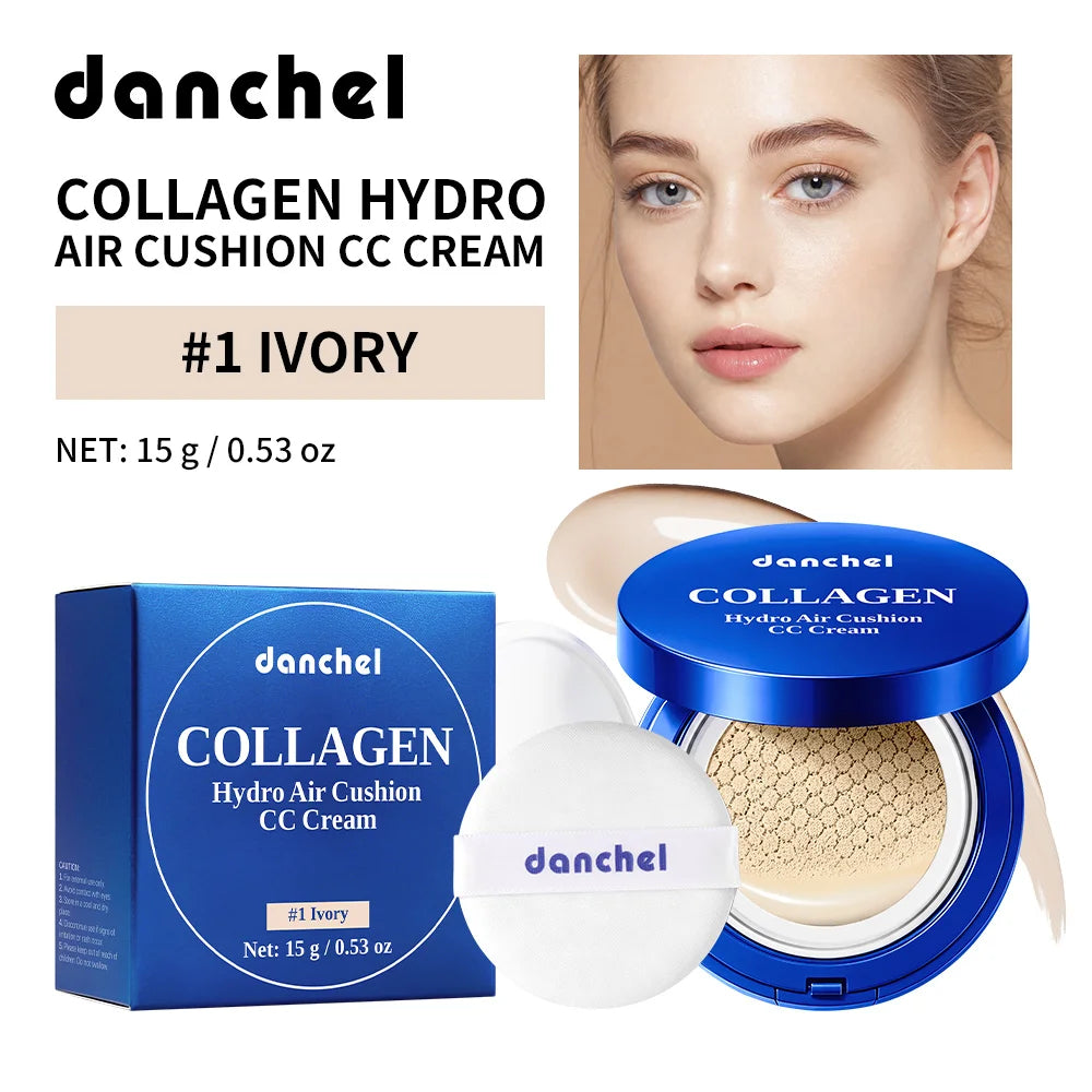 Collagen Air Cushion CC Cream Moisturizing Foundation for Radiant Skin and Daily Natural Makeup
