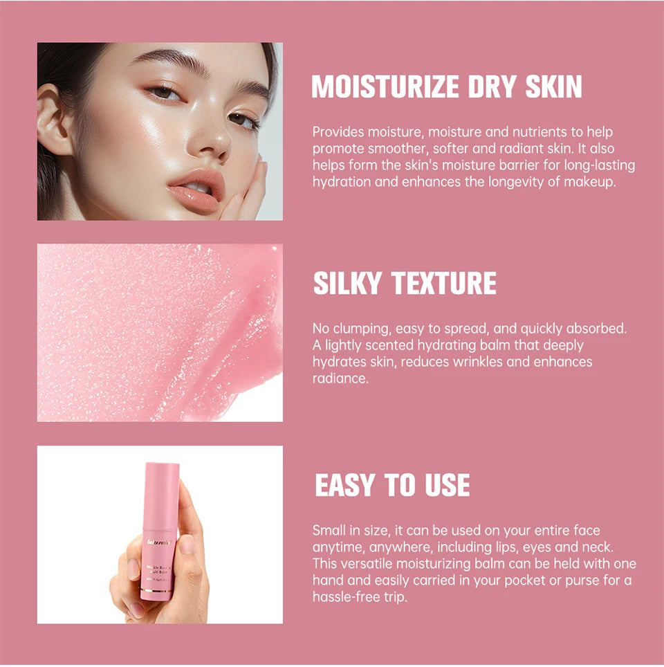 Wrinkle Bounce Multi Balm Moisturizing Stick for Face and Neck Skin Care Daily Routine - 8