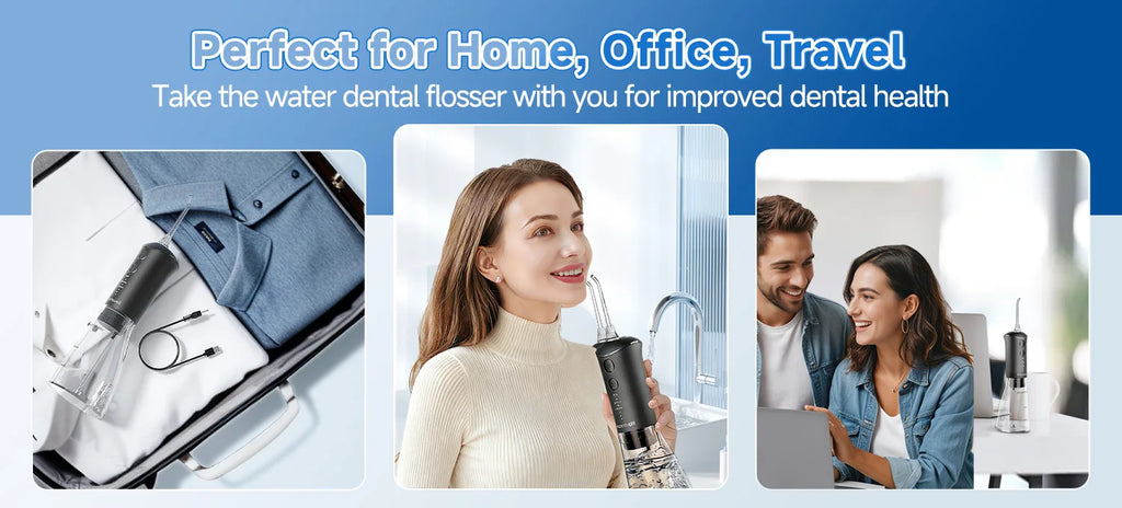 Oral Irrigator and Electric Toothbrush Combo Teeth Cleaning Kit for Adults at Home