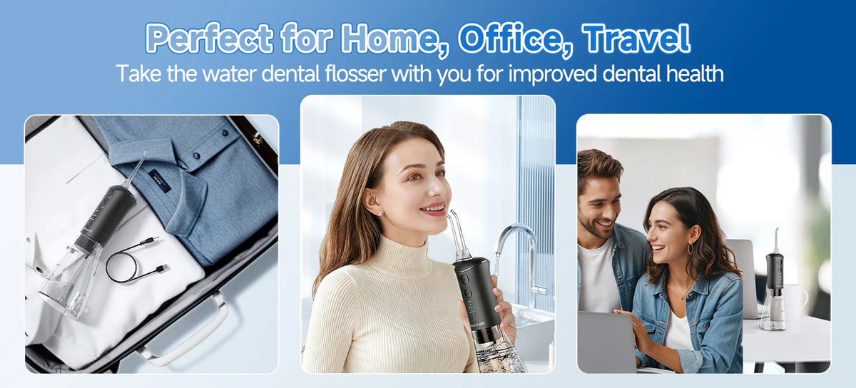Oral Irrigator and Electric Toothbrush Combo Teeth Cleaning Kit for Adults at Home
