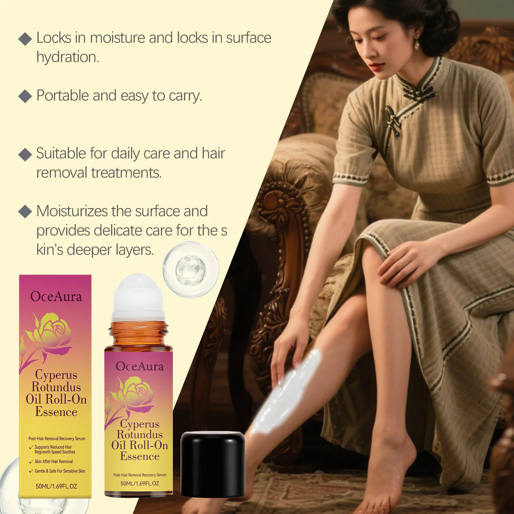 Cyperus Rotundus Roll On Essence Soothing Skin Repair for Women After Hair Removal Routine