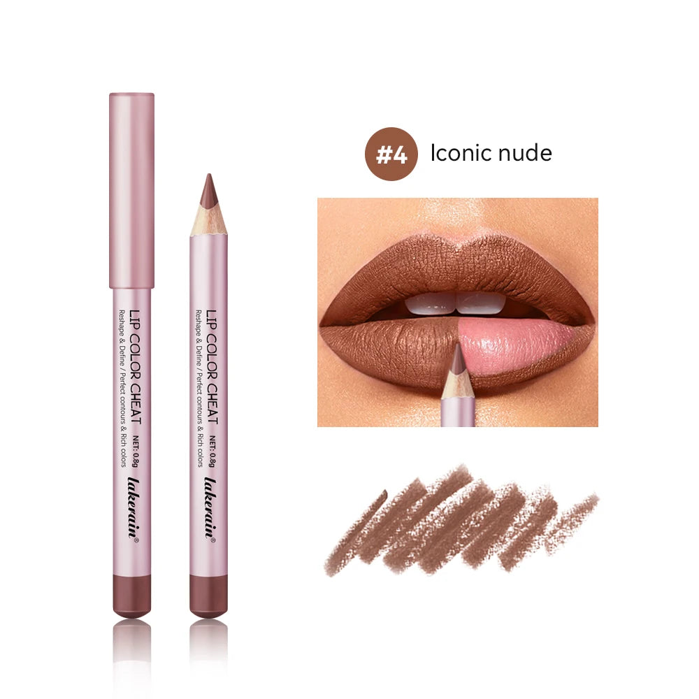 Matte Lip Liner Pencil Waterproof Contour Set for Women to Define Lips at Work or Parties - 22