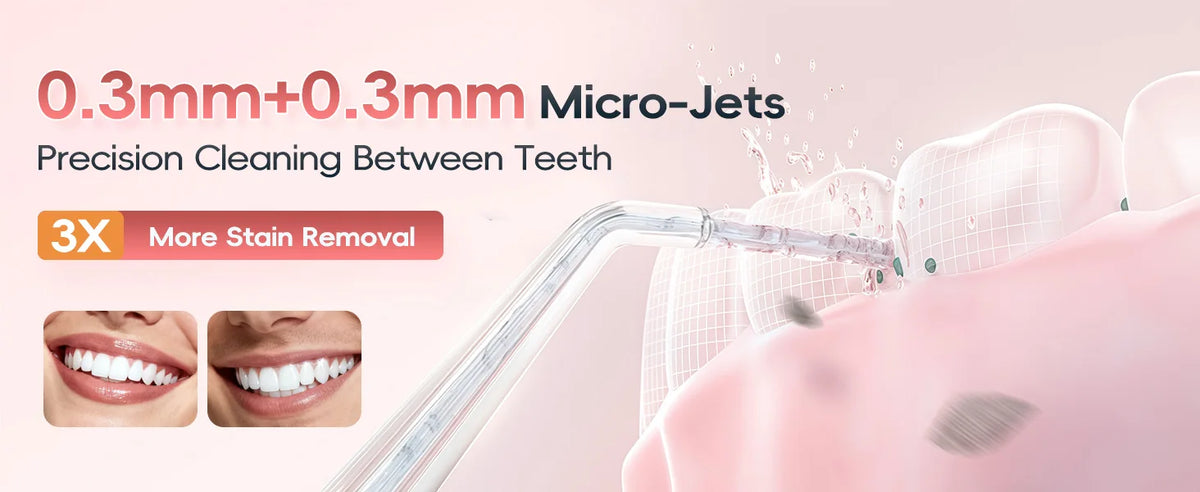 Water Flosser Rechargeable Oral Irrigator Portable Teeth Cleaner for Adults at Home