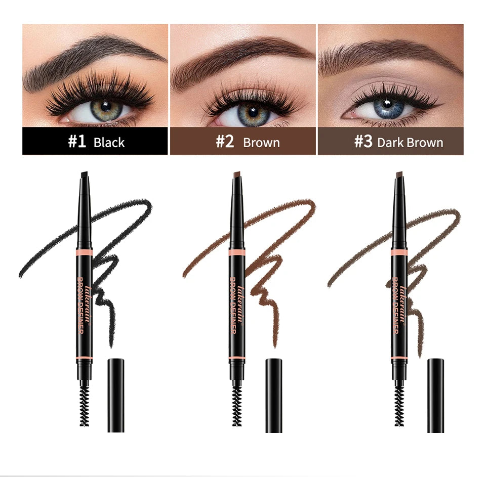 Eyebrow Pencil Waterproof Long Lasting Brow Definer for Precise Makeup Shaping and Grooming