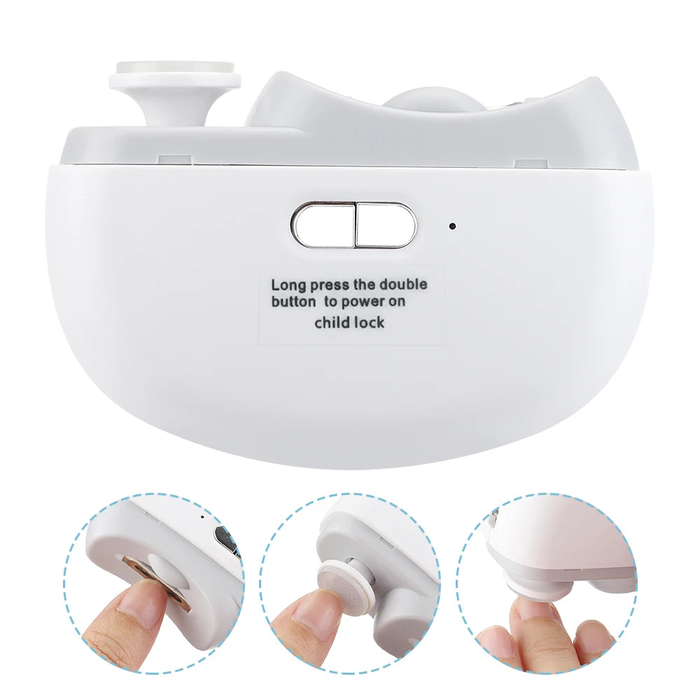Electric Nail Clipper Automatic Trimmer with Light for Kids and Elderly at Home or Traveling